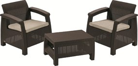 Keter Corfu WEEKEND kerti szett, barna