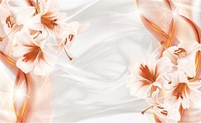 Fotótapéta Liliomok absztrakt elegancia szikrákkal otthonra 254x184 +ragasztó