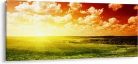 Rét képe ragyogó napfénnyel (120x50 cm)