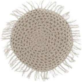 Kerek dekoratív párna TUFO 45 cm, szürke