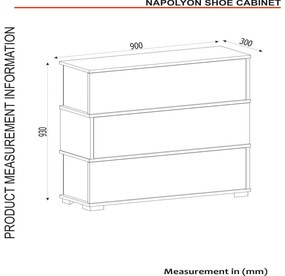 Cipősszekrény Napoleon (travertin + homok) . 1102377