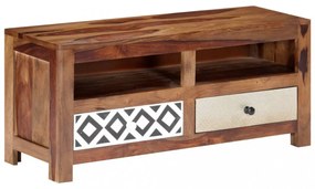 tömör kelet-indiai rózsafa TV-szekrény 90 x 30 x 40 cm