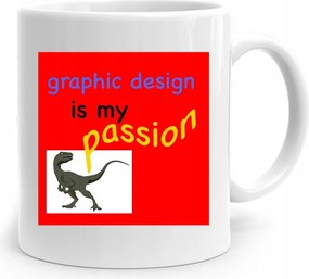 Ajándék Bögre Grafika Graphic Is My Passion fényképes nyomtatással