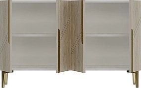 Evva 120 - White, Travertine, Gold