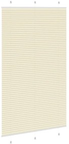 pliszírozott redőny krém 115x200 cm szövetszélesség 114,4 cm