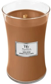 WoodWick Illatos gyertya nagy vázában SantalMyrrh, 609 g