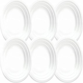 Vergionic 8053 Talíř oválný, műanyag, 14,5 x 21,5 cm 6 db