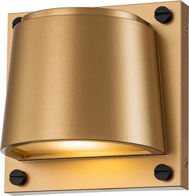 ELSTEAD HK-SCOUT-PHB SCOUT Modern Kültéri Fali Lámpa Sárgaréz GU10 IP44