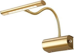 Sárgaréz színű LED dimmelhető fali lámpa hajlítható szerkezettel Curtis – Trio