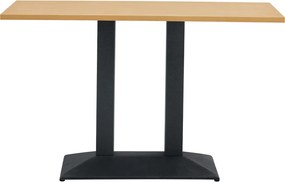 Bisztró asztal, tölgy/fekete, 120x60 cm, RINALDO TYP 2