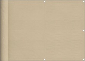 vidaXL bézs erkélyparaván 100% oxford poliészter 75 x 700 cm