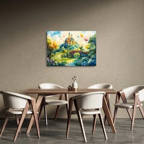 Üveg kép - Mesebeli kastély (70x50 cm)