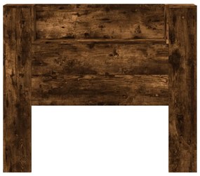 füstös tölgy színű áthidalószekrény LED-ekkel 120x16,5x103,5 cm