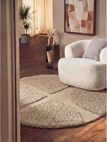 Bézs kézi szövésű kerek szőnyeg ø 160 cm Lambeth Jasper – Ted Baker