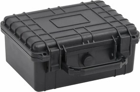 vidaXL fekete PP hordozható repülős tok 24 x 19 x 11 cm