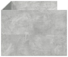 betonszürke kanapéágy fiókkal matrac nélkül 90x200 cm