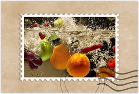 Poszterek 120x80 Gyümölcsök a vízbe esve