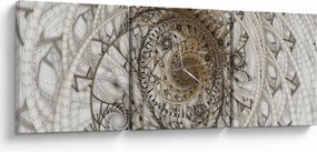 A díszítő művészet képe (órával) (90x30 cm)
