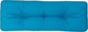 vidaXL világoskék szövet raklappárna 120 x 40 x 12 cm