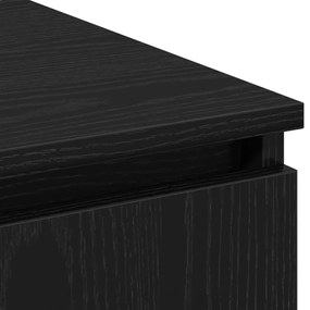 TV állvány LED-del Fekete Tölgy 180x38x49 cm Műanyag