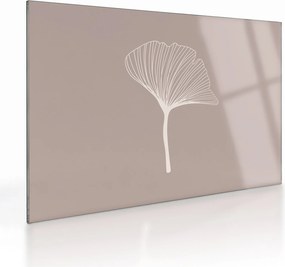 Üveg kép - Bézs színű levelek N⁰5 (70x50 cm)