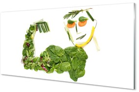 Akrilkép Karakter zöldségekkel 100x50 cm