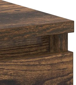 füstös tölgy színű szerelt fa íróasztal 90 x 45 x 76 cm