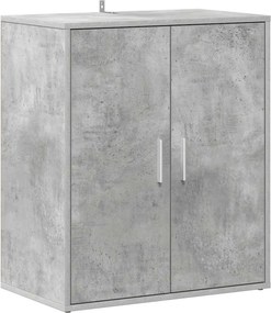 vidaXL betonszürke szerelt fa cipősszekrény 60 x 35 x 70 cm