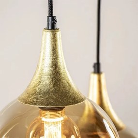 CALYPSO lógcsillár 2xGU10/60W + 3xE27/60W fekete/arany