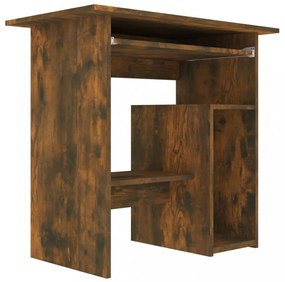 füstös tölgy színű szerelt fa íróasztal 80 x 45 x 74 cm
