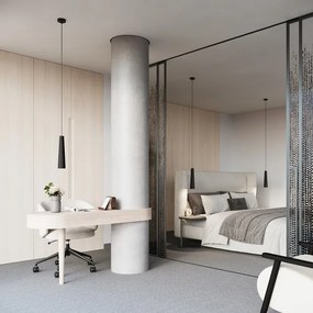 Sollux SL.1355 - Csillár zsinóron ELECTRA 1xGU10/10W/230V beton/fekete