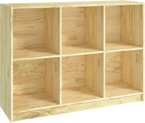 vidaXL tömör fenyőfa könyvszekrény 104 x 33 x 76 cm