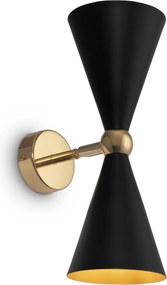 Maytoni modern fali lámpa vesper fekete arany mymod108wl-02gb