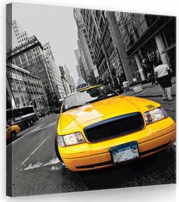 Vászonkép 80x80 New York Sárga taxi városi minimalizmus otthonra