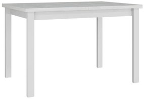 Asztal Victorville 125Fehér, 76x80x120cm, Hosszabbíthatóság, Laminált forgácslap, Fa, Részben összeszerelt