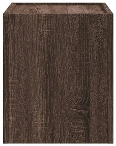 Barna tölgy színű falra szerelhető éjjeliszekrény 45x30x35 cm