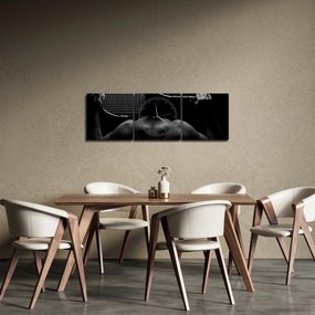 Kép - teniszező (órával) (90x30 cm)
