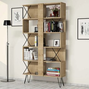 Extra könyvespolc, tölgy, 90 cm