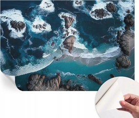 Modern öntapadĂłs fotĂłtapĂ©ta falra ĂceĂĄn hullĂĄmok 104x70 cm