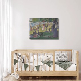 Üveg kép - Georges Seurat, A Sunday on La Grande Jatte, reprodukciók (70x50 cm)