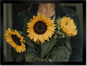 Poszterek keretben 40x30 Napraforgók Virágok