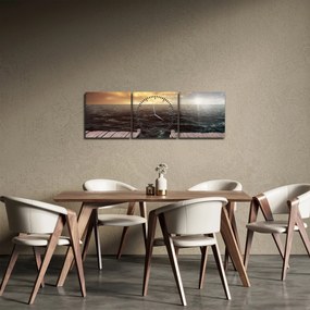 Tenger képe (órával) (90x30 cm)