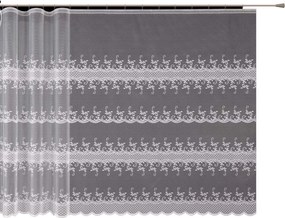 Mg Függöny jacquard 4559 Fehér 400X250cm Kész M Szalaggal