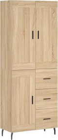 vidaXL sonoma tölgy szerelt fa magasszekrény 69,5 x 34 x 180 cm