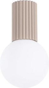 Szürkésbarna mennyezeti lámpa üveg búrával ø 12 cm Orbital – Sollux