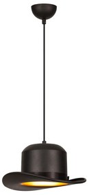 Fekete függőlámpa textil búrával ø 30 cm Capello – Opviq lights