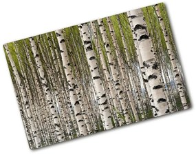 Üveg vágódeszka Nyírfa erdő pl-ko-80x52-f-31867188