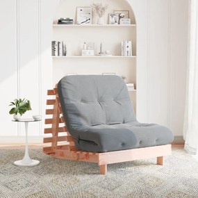 tömör duglászfenyő futon kanapéágy matraccal 80 x 206 x 11 cm