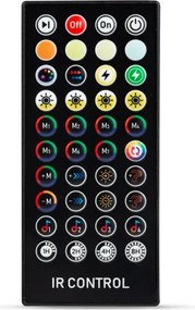 Dimmelhető LED napelemes fényfüzér 25xLED/1,5W/3,7/5V 2200 mAh 15 m IP65 fekete + távirányító