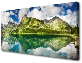 Vászonkép Mountain Lake Landscape 120x60 cm